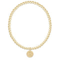 enewton-gameday ecollegiate classic gold 3mm bracelet - uga disc
