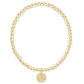 enewton extends - gameday ecollegiate classic gold 3mm bracelet - alabama disc
