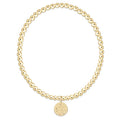 enewton-gameday ecollegiate classic gold 3mm bracelet -clemson disc