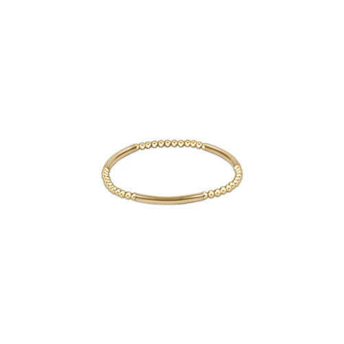 Bliss Bar Pattern Gold 3mm Bracelet gold by enewton