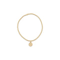 Classic Gold 2mm Bracelet - Blessing Small Gold Disc by enewton